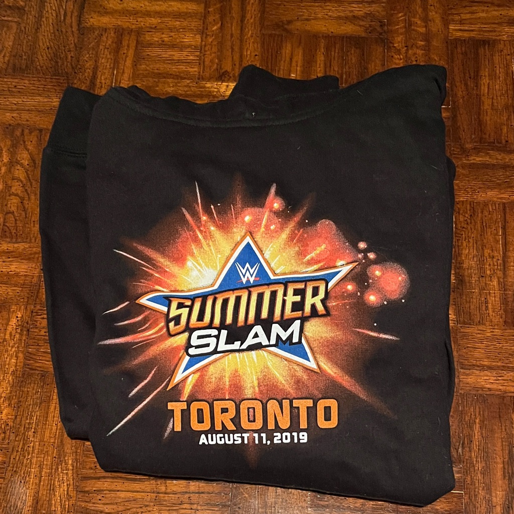 Wwe Summerslam 2019 Black Hoodie Brand New World Wrestling Entertainment